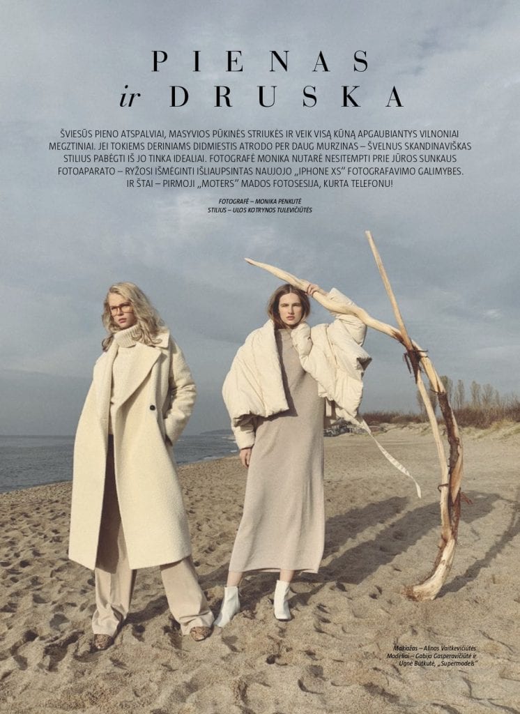 Ugne and Gabija for "Moteris" Magazine