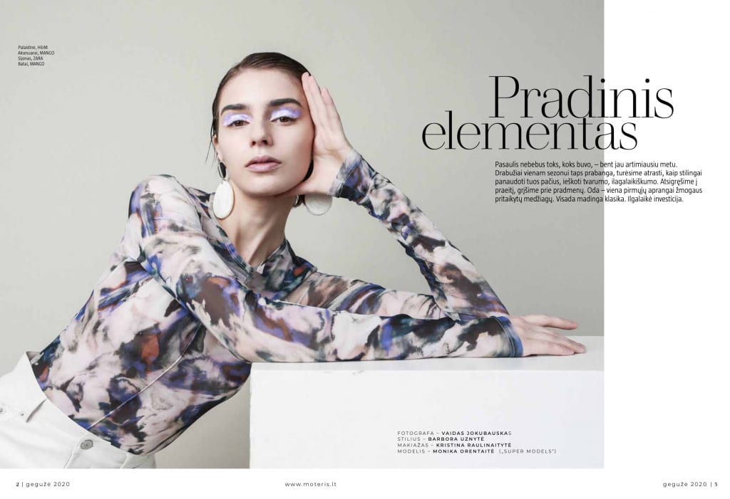 Monika for Moteris Magazine Editorial