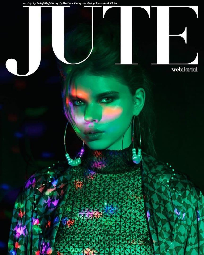 Amazing GERTRUDA on the cover of JUTE magazine 💚#wearesupermodels #supermodel…