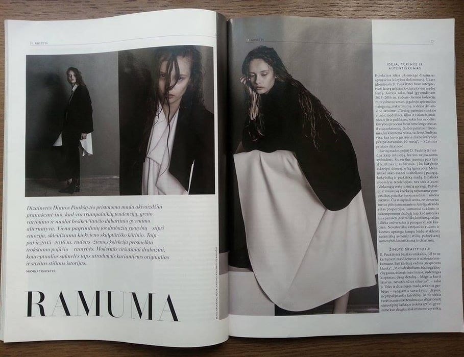 Gabriele for L'officiel Lithuania July-August issue!