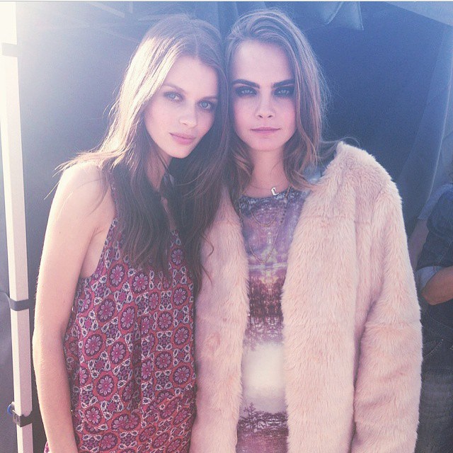 Our beautiful Erika few days ago during photoshoot with Cara :)