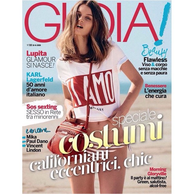 Erika @laba_erika on the cover of magazine GIOIA june 2015 issue!