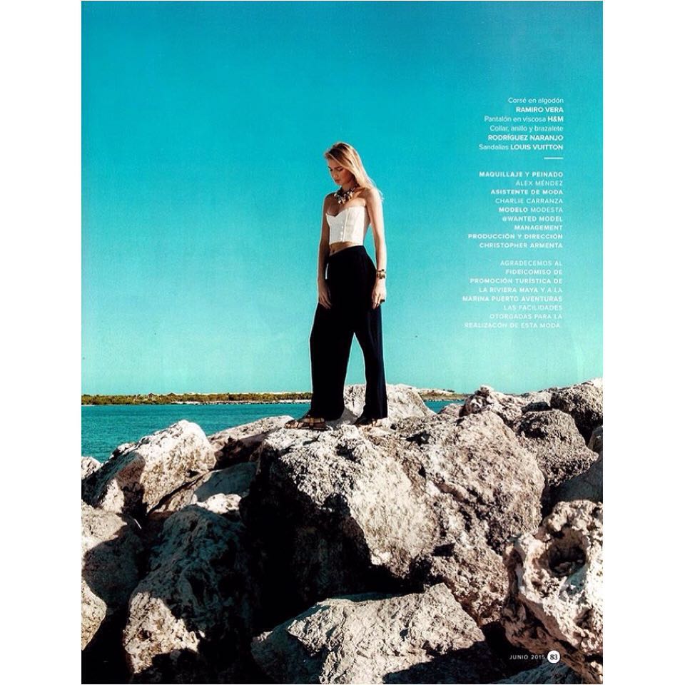 Modesta @moodesta for Fernanda magazine in Mexico!