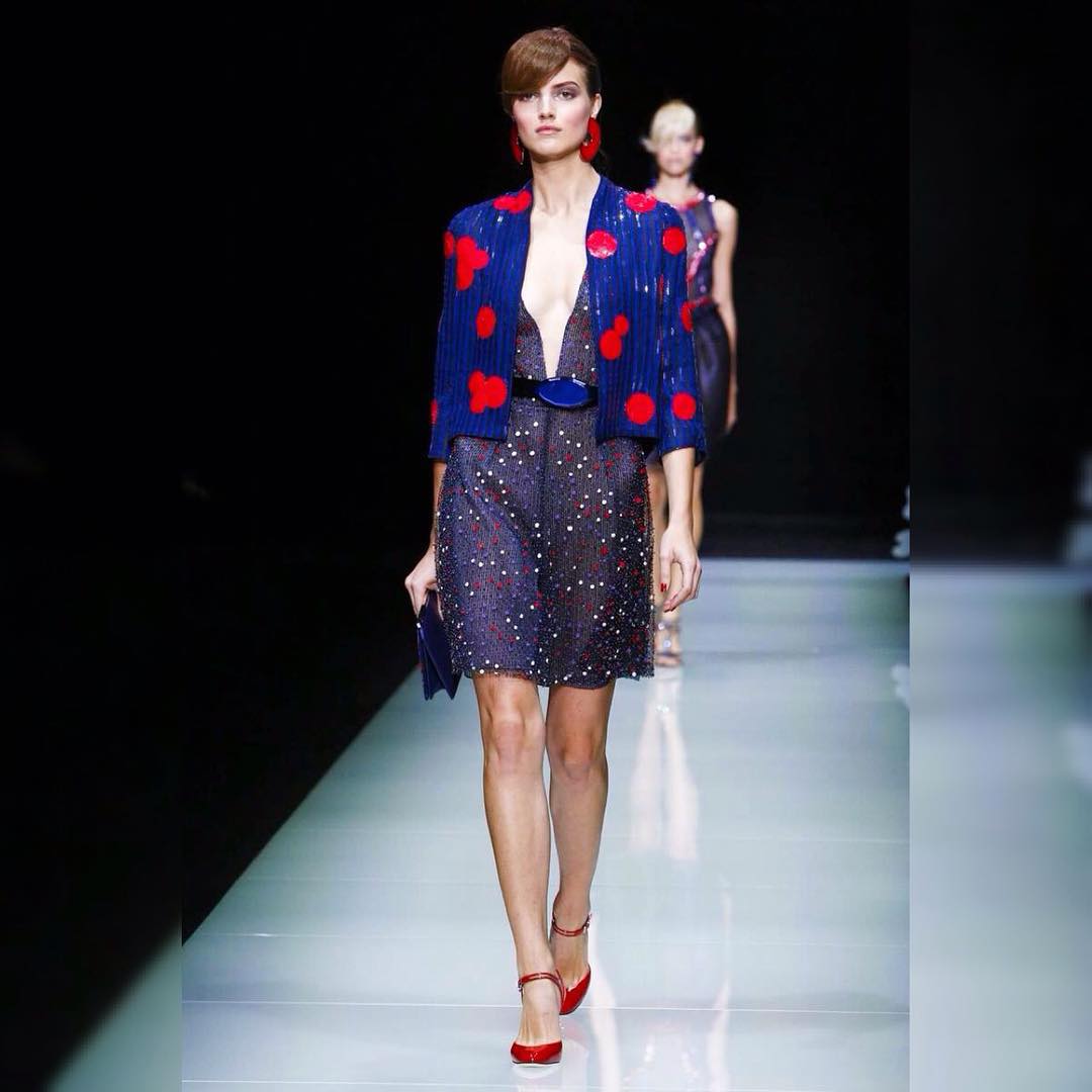 Agne straight from Giorgio Armani runway in Milan fashion week! We already lo…