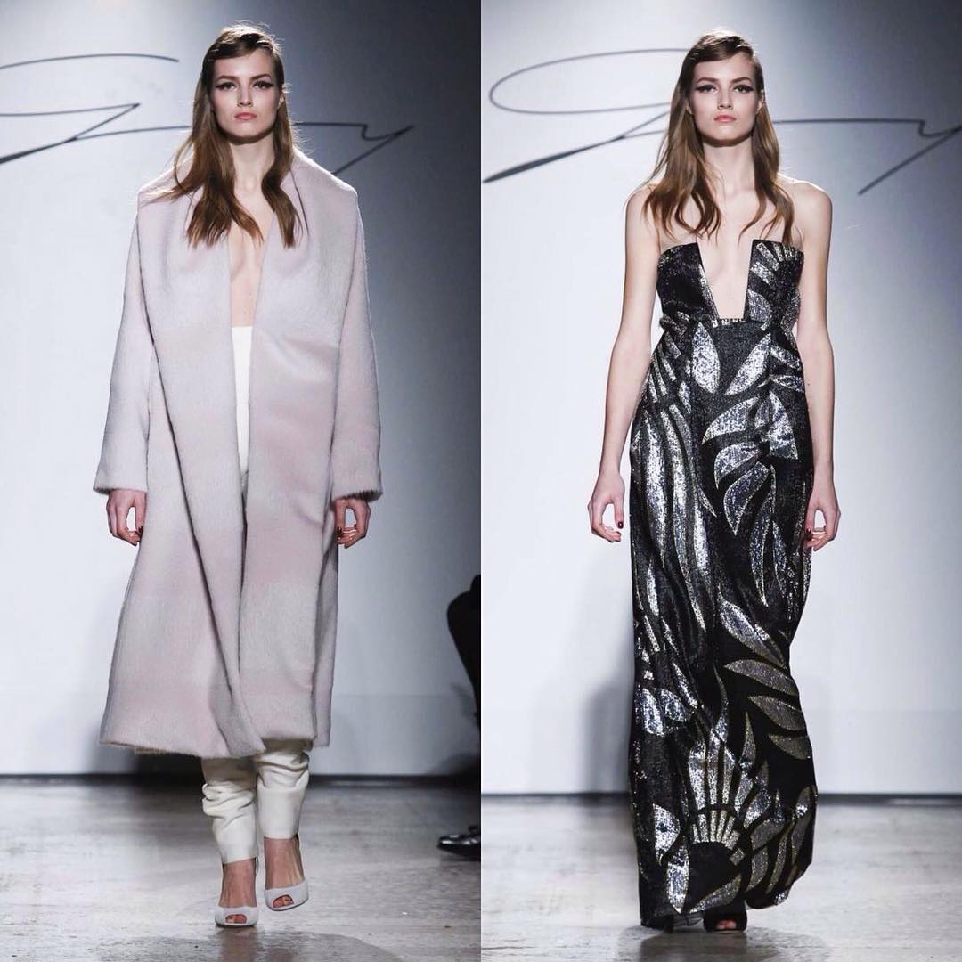 Beautiful Agne @agnekonciute today for Genny ready to wear fashion show in Mi…