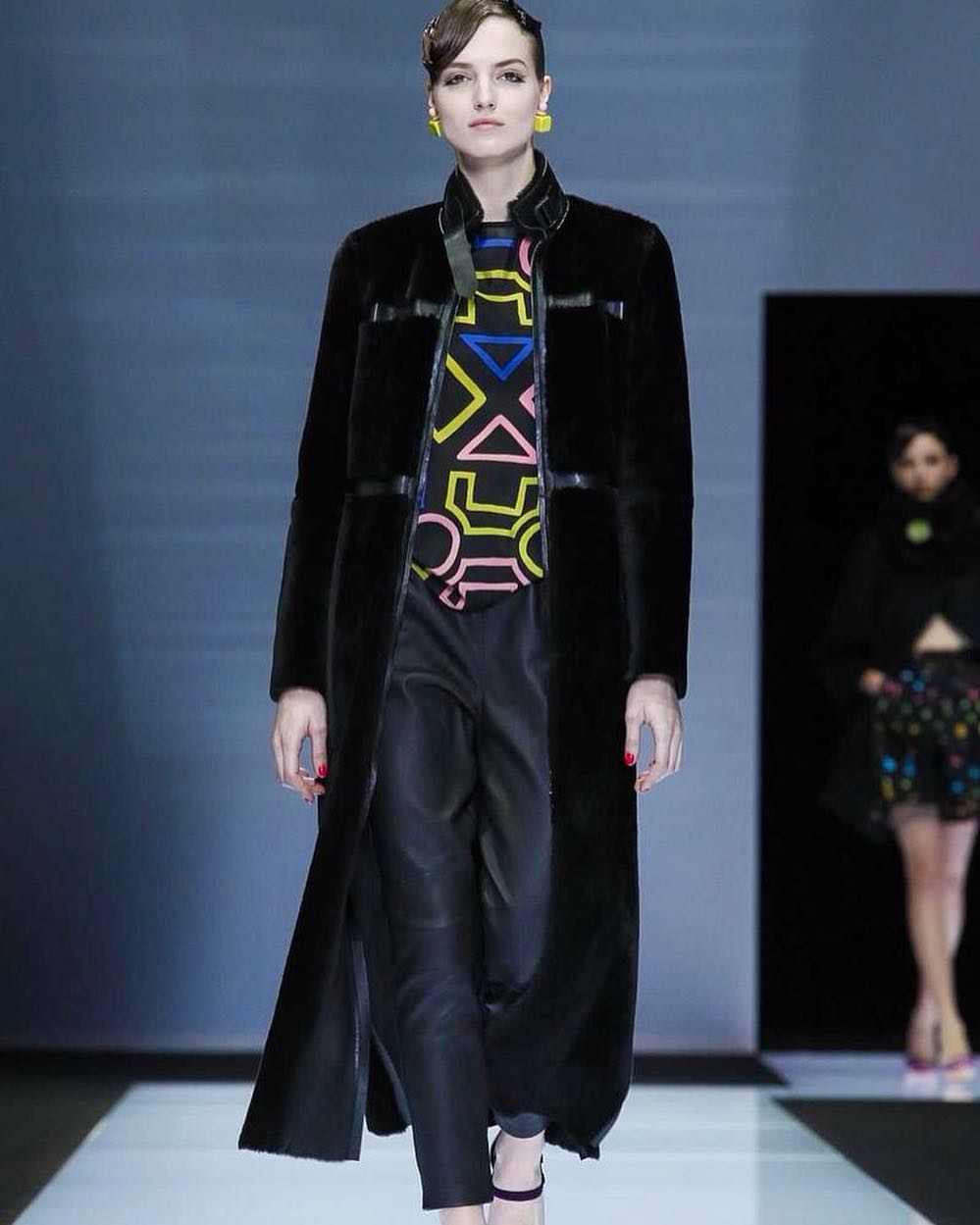 Agne Konciute walks Emporio Armani AW16 show in Milan Fashion  Week. This is …