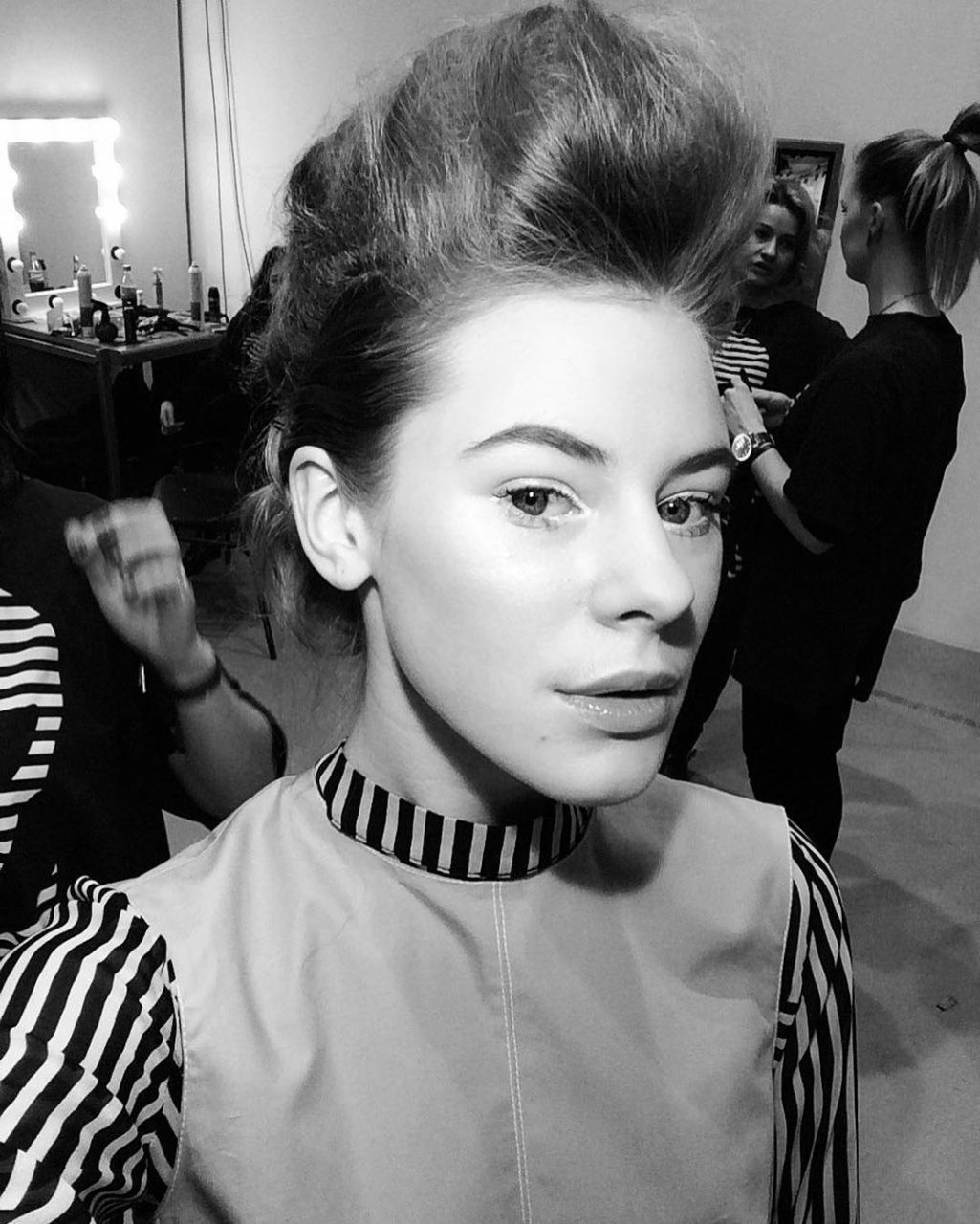 Fabulous Ausrine at Fashion Infection backstage 💣✨💋 #supermodels #motheragenc…