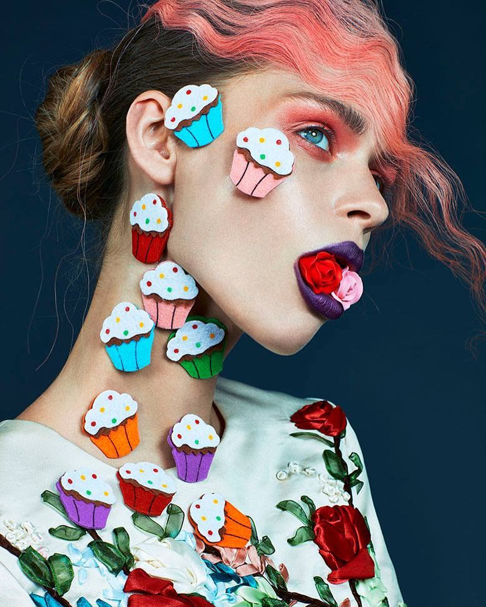💕Erika Labanauskaite for mad „LOUD” magazine editorial „Eat Cake”! 🍰🎂🍰 #super…