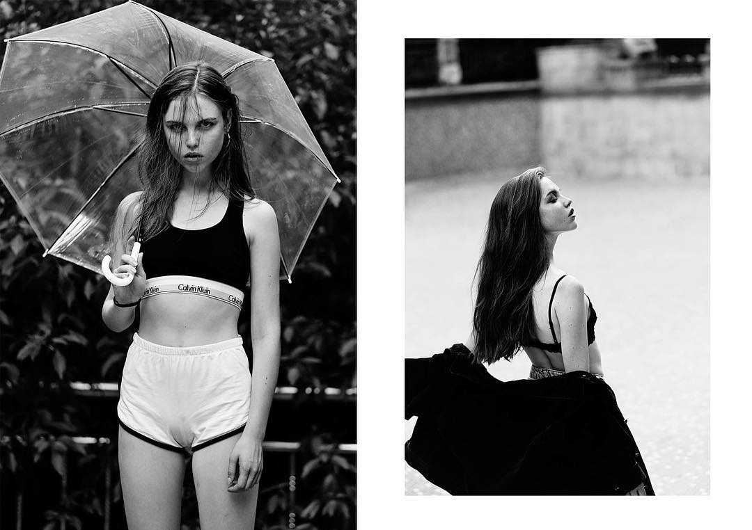 Amazing VIOLETA 🐻🌸 #supermodels #modelmanagement #mycalvins #calvinklein #bla…