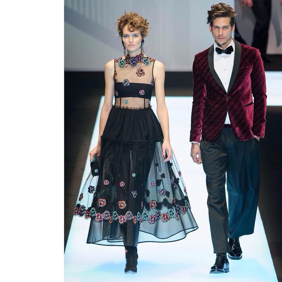 Guess what! Our babe Agne Konciute @agnekonciute walked Emporio Armani menswe…