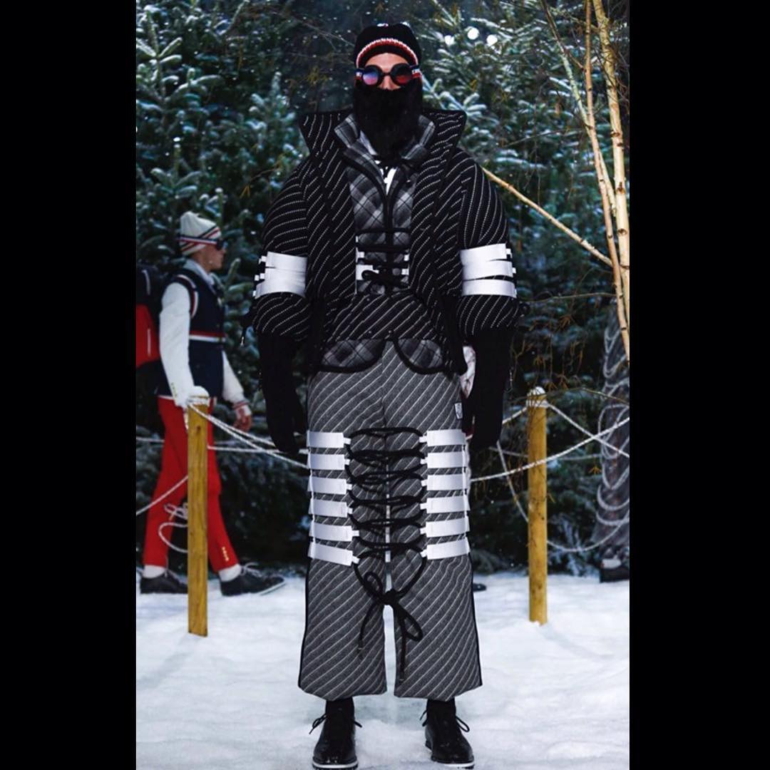 Sascha W @saschaweissenborn  just after his show for Mocler @moncler Gamme Bl…