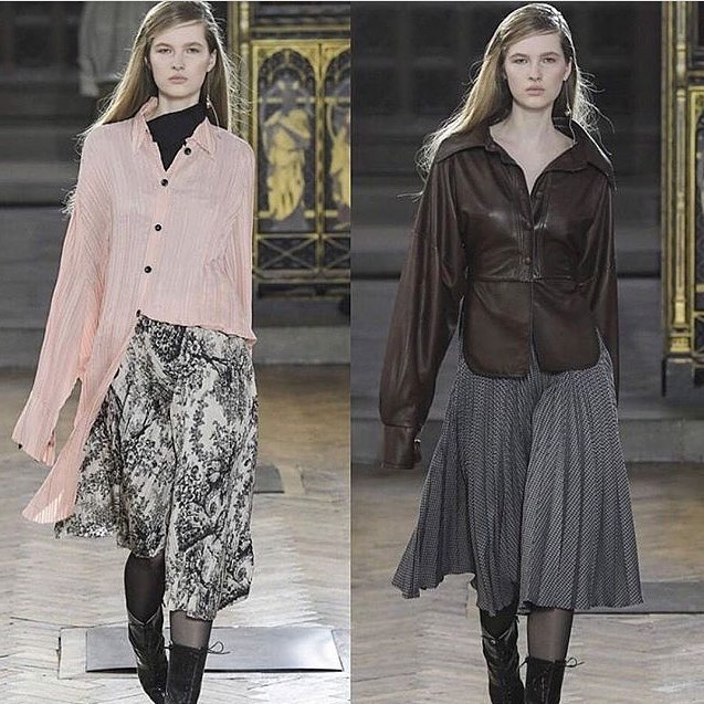 Gabija G @gabijagas for Sharon Wauchob fashion show in London ⭐️⭐️⭐️ #wearesu…