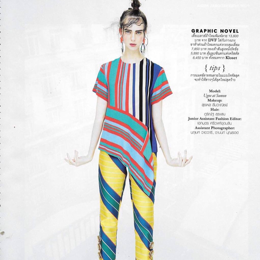 Amazing Ugne A @ugne_and in latest ELLE magazine issue in Thailand 💥 #wearesu…