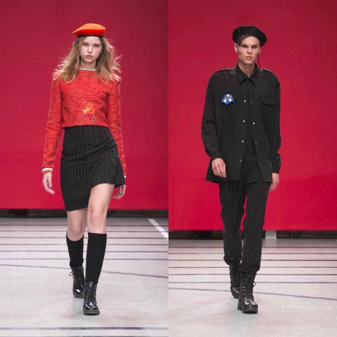 Gertruda & Vytenis for Liucijos Kvaskytes fashion show 🤘🏼#wearesupermodels #s…