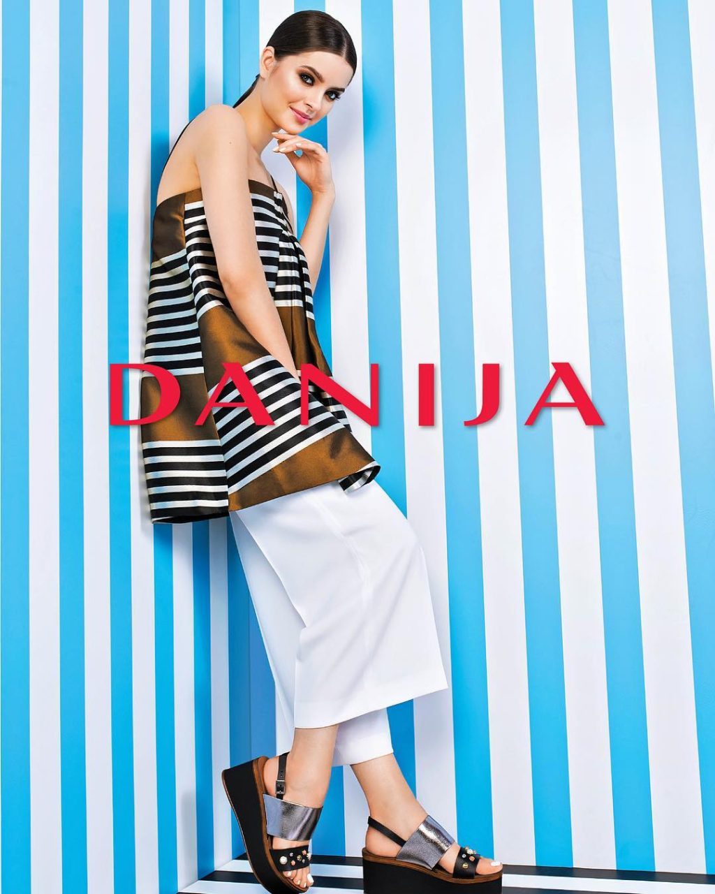 Beautiful SAULE for „Danija” shoe advertisement 💙#wearesupermodels #supermode…