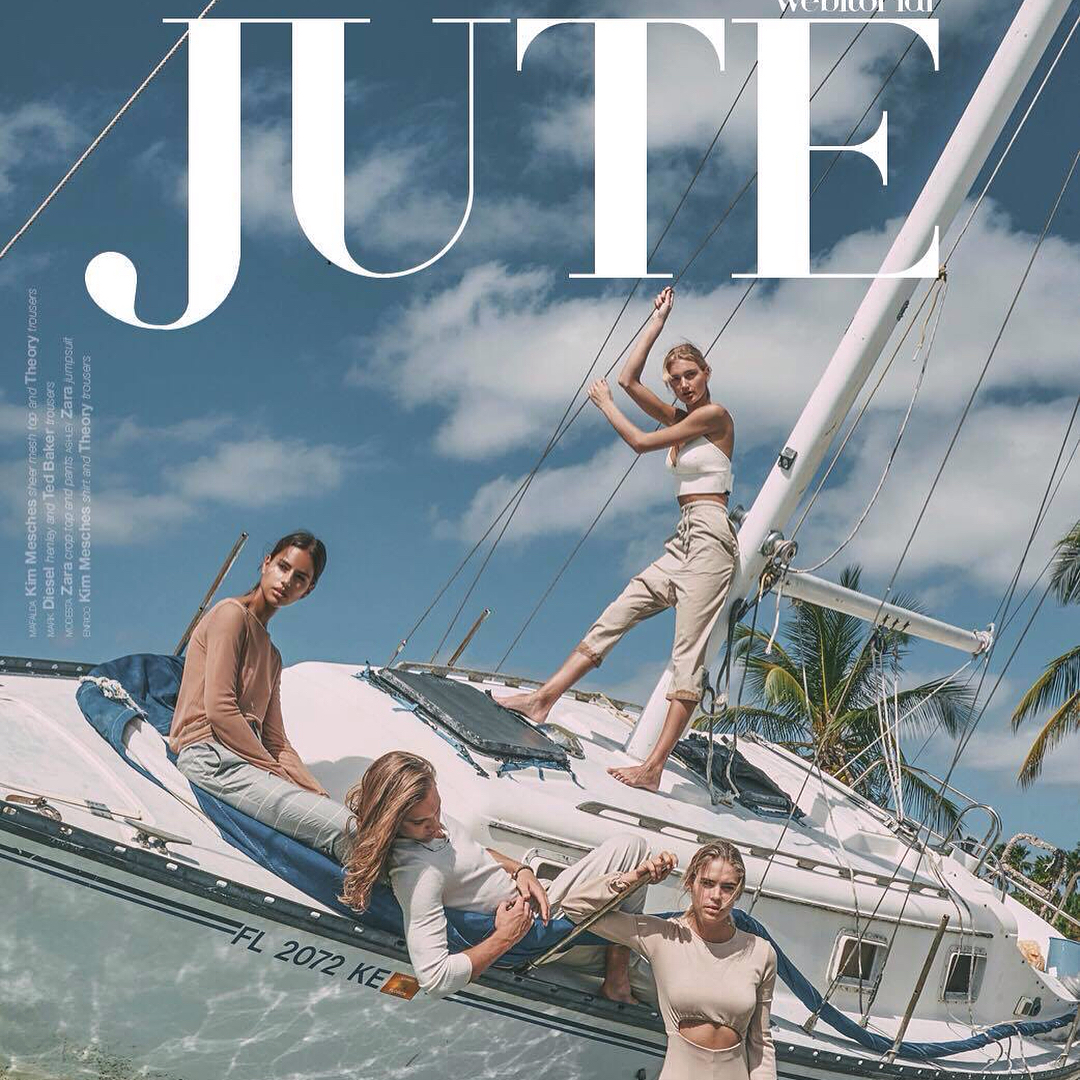MODESTA on JUTE e-megazine cover! 🌊 💙 #wearesupermodels #supermodels #model #…