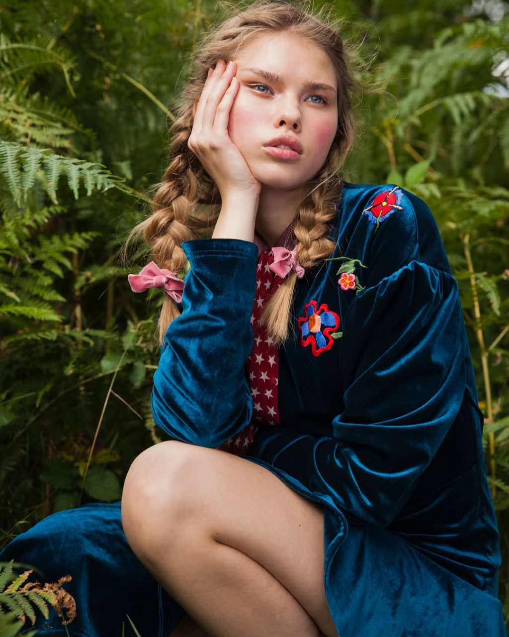 GERTRUDA for LIKE magazine Folklore issue in London 🖤 #wearesupermodels #supe…