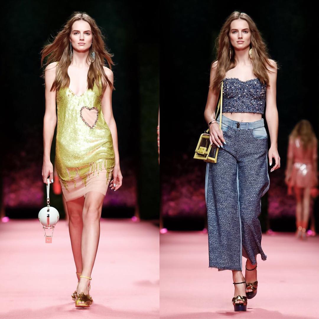 AGNE KONCIUTE at Elisabetta Franchi SS19 during Milan Fashion Week 💜 #wearesu…