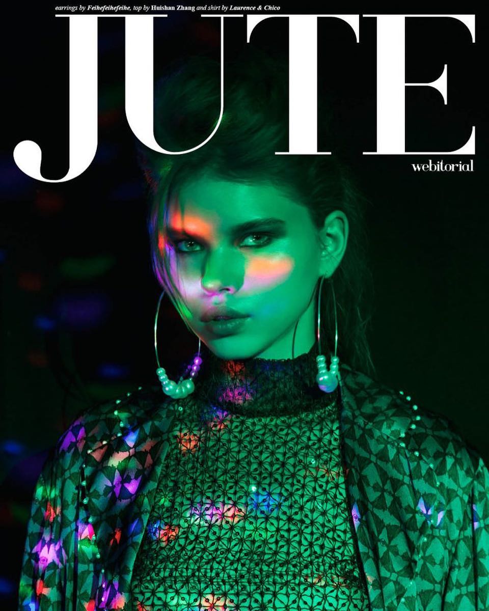 Amazing GERTRUDA on the cover of JUTE magazine 💚#wearesupermodels #supermodel…