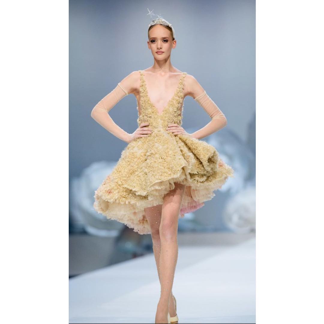SOFIA at @juozasstat_official Haute Couture Show #wearesupermodels #supermode…