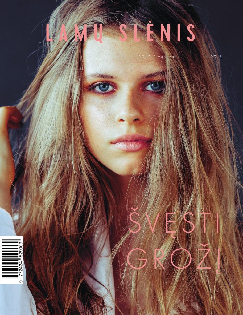 Magazine Cover of "Lamu Slenis". Model IEVA P