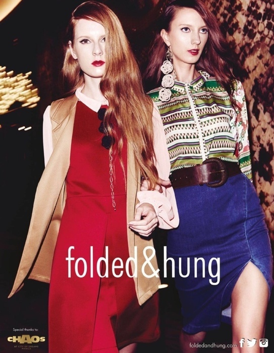 Evelina „Folded & Hung” reklaminėje kampanijoje